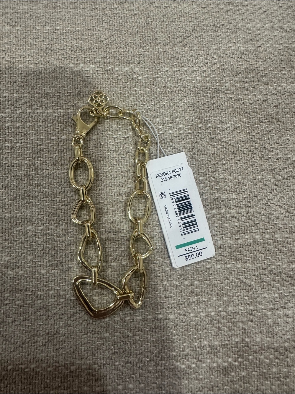 Kendra Scott Gold Mixed Link Bracelet - Picture 2 of 2